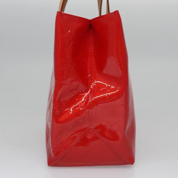 LOUIS VUITTON Monogram Vernis Reade PM Hand Bag Red Rouge M91088 LV Auth BD124 - Picture 4 of 16